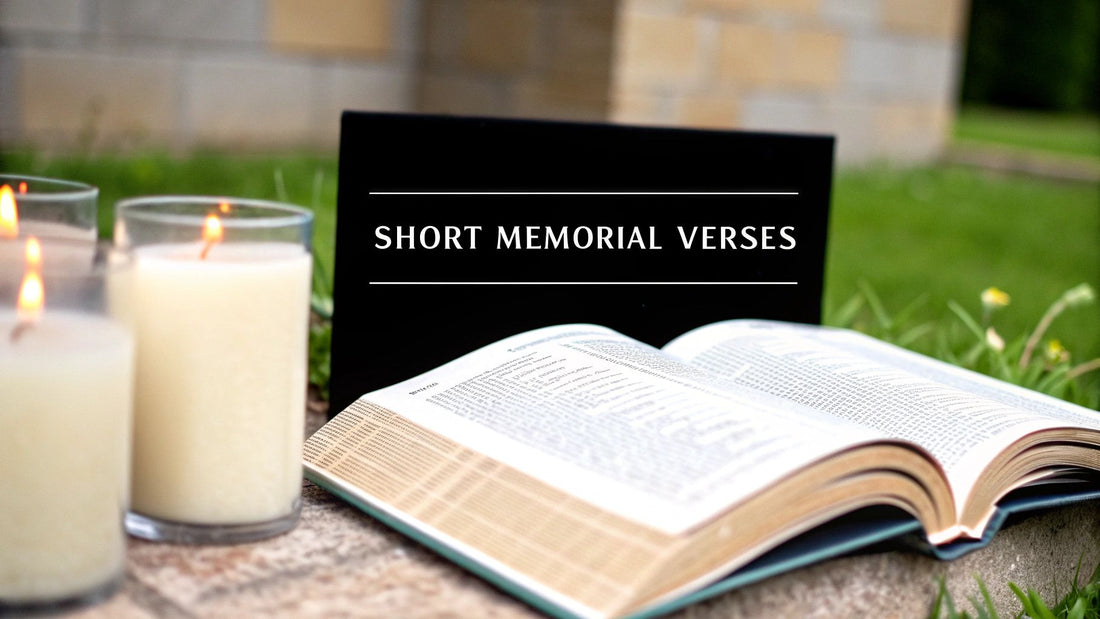6 Heartfelt Memorial Verses Short Enough for Any Tribute